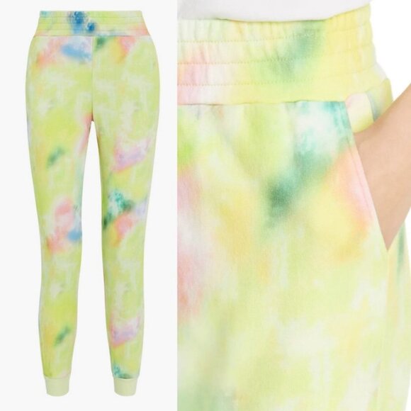 NEW Alice + Olivia French Terry Joggers Beach Tie Dye High Rise Size XL Pants - Picture 13 of 13